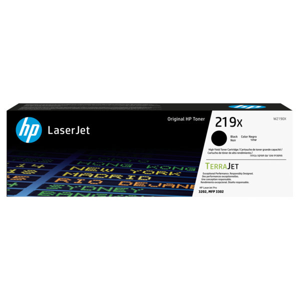 Toner hp 219x high yield black original laserjet cartridge