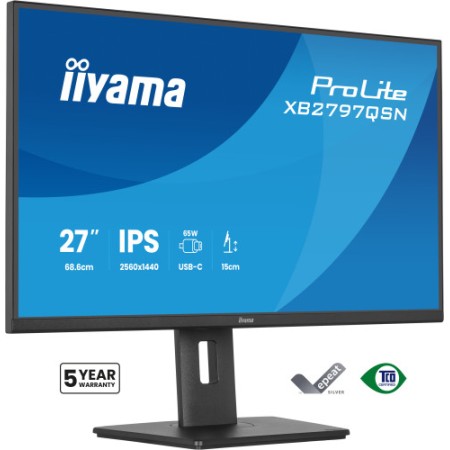 MONITOR IIYAMA, 27″, IPS, 4-SIDE SLIM BEZEL 2560X1440 75HZ