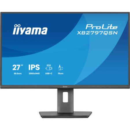 MONITOR IIYAMA, 27″, IPS, 4-SIDE SLIM BEZEL 2560X1440 75HZ