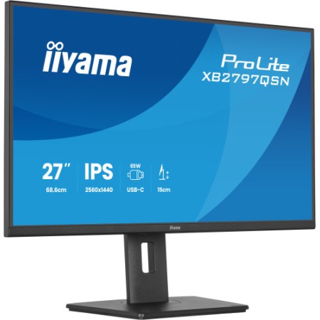 MONITOR IIYAMA, 27″, IPS, 4-SIDE SLIM BEZEL 2560X1440 75HZ