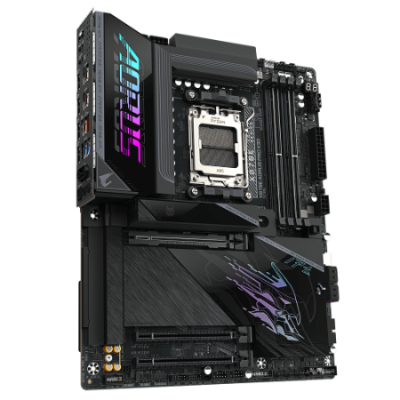 GIGABYTE X870E AORUS PRO X3D Placa Base - Compatible con procesadores AMD Ryzen 9000, VRM digital de 18+2+2 fases, hasta 9000MHz