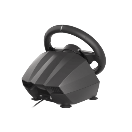 GENESIS Seaborg 400 Negro, Plata USB Volante + Pedales Nintendo Switch, PC, PlayStation 4, Playstation 3, Xbox 360, Xbox One, Xb