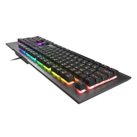 GENESIS Rhod 500 RGB teclado Juego USB QWERTY Español Negro, Gris