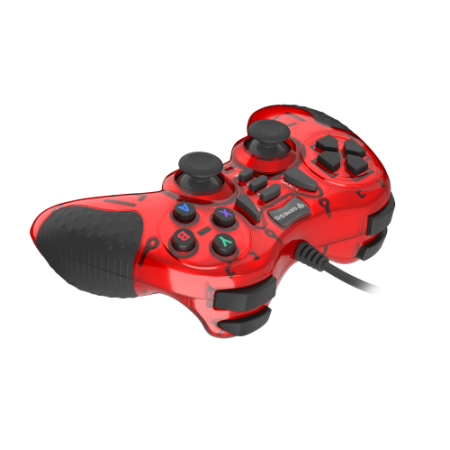 GENESIS MANGAN 200 Rojo USB 2.0 Gamepad Analógico/Digital PC