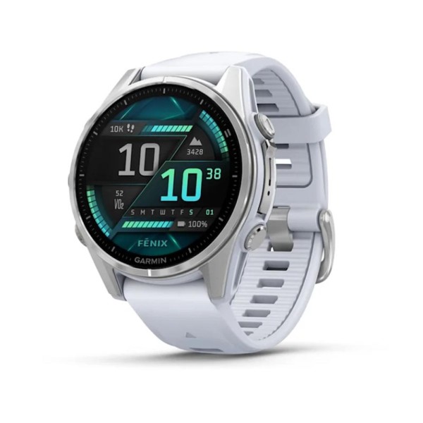 Garmin fenix 8 - 43mm -  reloj de alto rendimiento gps multideporte con pantalla táctil amoled - linterna led - altavoz y micróf