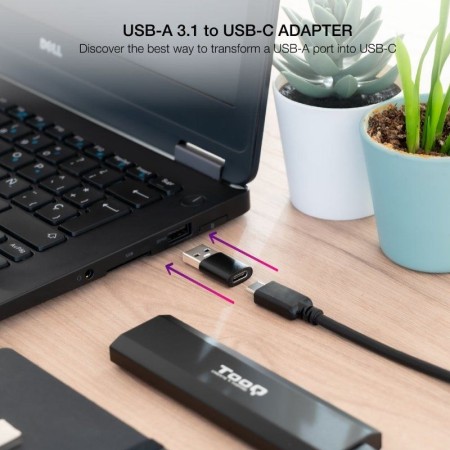 Adaptador USB 3.1 Nanocable 10.02.0012/ USB Macho - USB Tipo-C Hembra