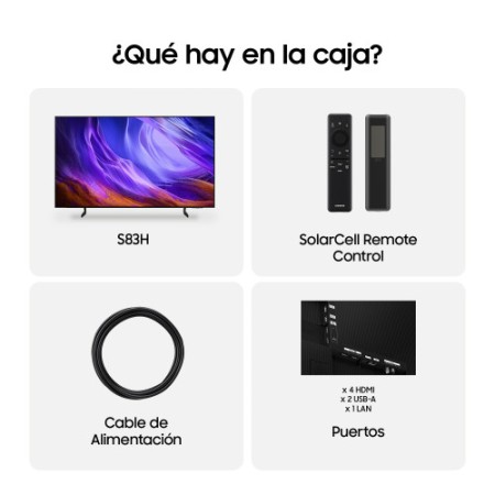 Samsung TV 77″ OLED S83H 4K Vision AI Smart TV (2026)