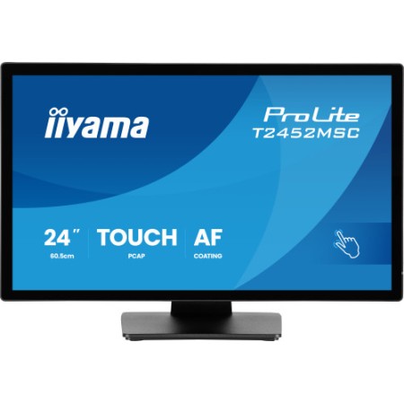 MONITOR IIYAMA 24” TACTIL IPS FULL HD 1920X1080 120HZ 5MS GTG 16:9 400CD 178° PCAP+ 10 PUNTOS USB TACTIL HDMI DP HUB USB 2X ALTA