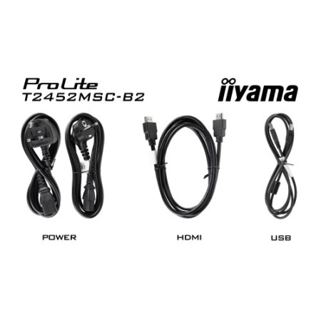 MONITOR IIYAMA 24” TACTIL IPS FULL HD 1920X1080 120HZ 5MS GTG 16:9 400CD 178° PCAP+ 10 PUNTOS USB TACTIL HDMI DP HUB USB 2X ALTA