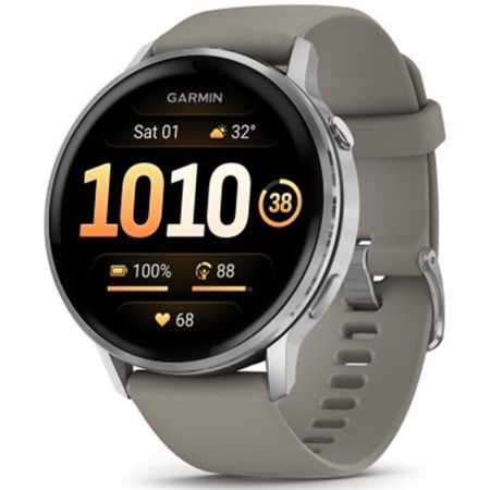 Garmin venu 4 bluetooth gps 45mm amoled gris resistencia agua 5atm pulsómetro spo2