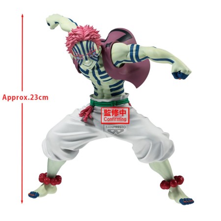 Figura banpresto demon slayer kimetsu no yaiba grandista akaza ii 23cm