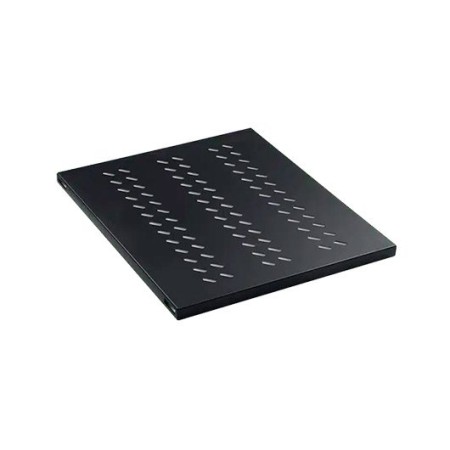 Bandeja fija 1u para rack phasak negro 1000mm - perforada phc 5210