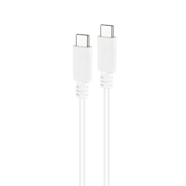 Cable USB 2.0 Tipo-C Nanocable 10.01.2301-L150-W/ USB Tipo-C Macho - USB Tipo-C Macho/ 480Mbps/ 1.5m/ Blanco