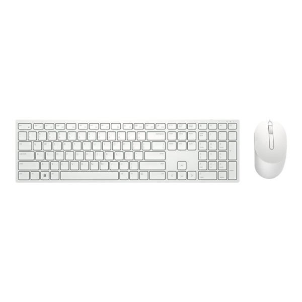 Kit teclado  mouse raton dell pro km5221w wireless inalambrico blanco