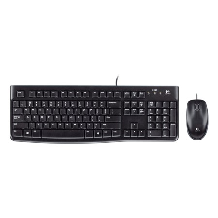 Teclado  mouse raton logitech desktop mk120 usb italiano
