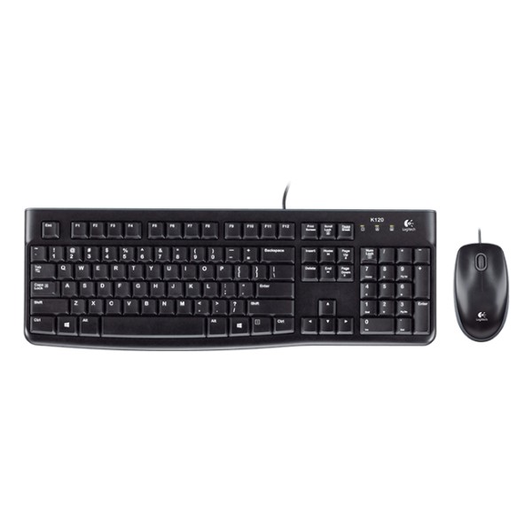 Teclado  mouse raton logitech desktop mk120 usb italiano