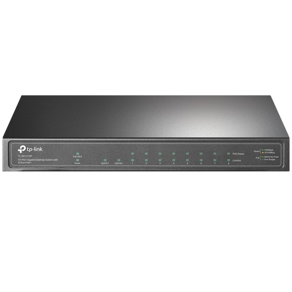 Switch 10 puertos tp - link tl - sg1210p 10 - 100 - 1000 8 puertos poe 1 puerto sfp