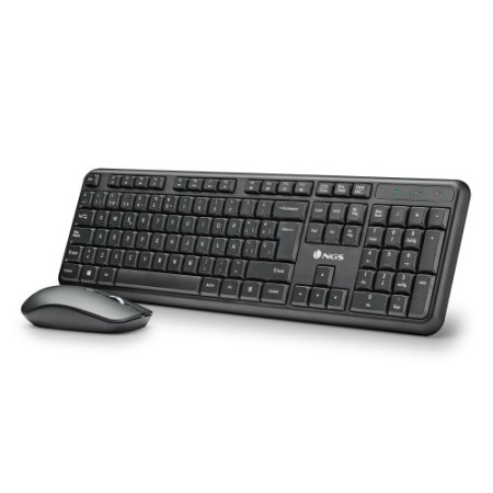 NGS SERENITY KIT (QUERTY, ES) teclado Ratón incluido Universal RF inalámbrico QWERTY Español Negro