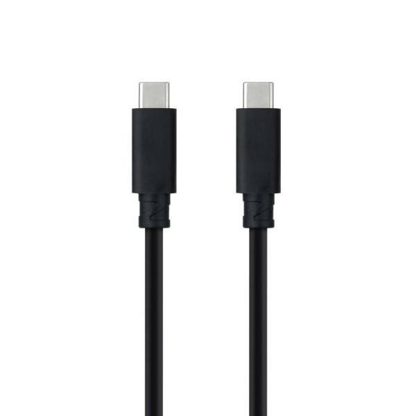 Cable USB 3.1 Tipo-C Nanocable 10.01.4100/ USB Tipo-C Macho - USB Tipo-C Macho/ 50cm/ Negro