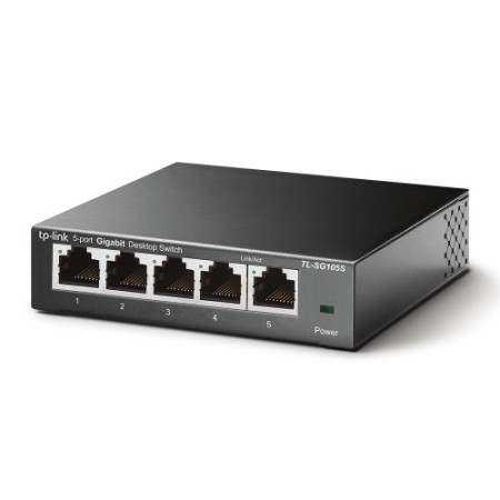 TP-Link TL-SG105S No administrado Gigabit Ethernet (10/100/1000) Negro