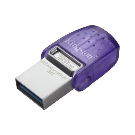 Kingston Technology DataTraveler microDuo 3C unidad flash USB 128 GB USB Type-A / USB Type-C 3.2 Gen 1 (3.1 Gen 1) Acero inoxida