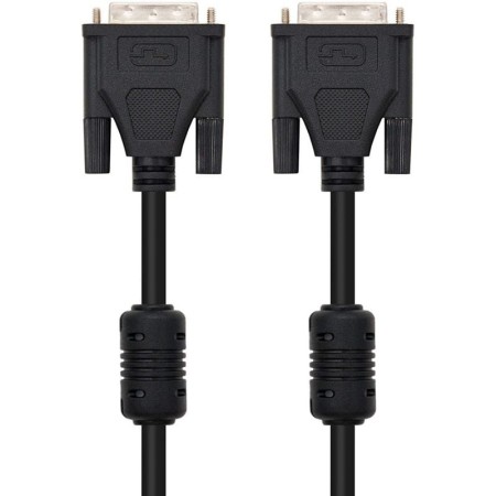 Cable DVI Dual Nanocable 10.15.0802/ DVI Macho - DVI Macho/ 1.8m/ Negro