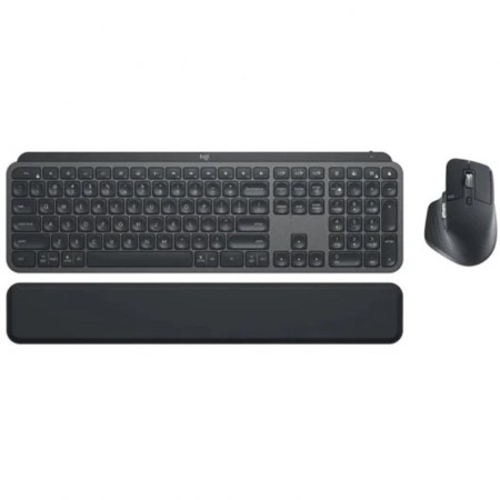 Teclado  raton logitech mx keys s combo inalambrico grafito español