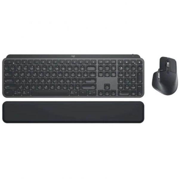 Teclado  raton logitech mx keys s combo inalambrico grafito español