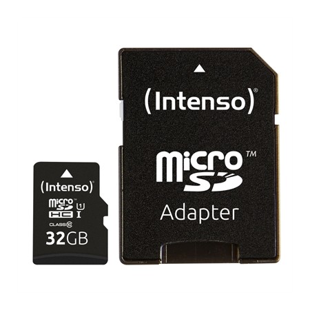 Tarjeta memoria micro sd intenso 32gb uhs - i cl10  adaptador sd