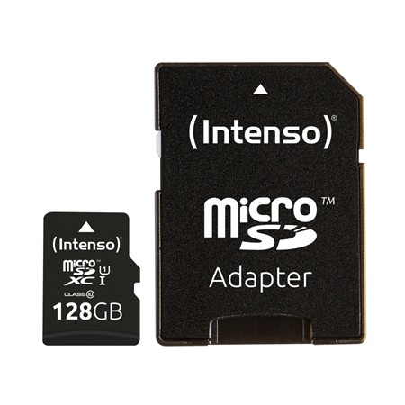 Tarjeta memoria micro sd intenso 128gb uhs - i cl10  adaptador sd