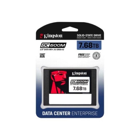 Kingston Technology DC600M 2.5″ 7680 GB Serial ATA III 3D TLC NAND