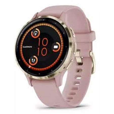 Garmin venu 3s health fitness gps smartwatch bisel de acero dorado con caja rosa de polvo 41mm paquete con 2 años cps paquete de