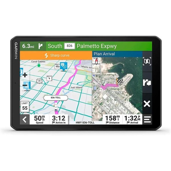 Garmin camper 895 - eu -  navegador gps para caravana con pantalla brillante de 8'' - información de tráfico en tiempo real - vo