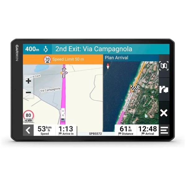 Garmin camper 1095 - eu -  navegador gps para caravana con pantalla brillante de 10'' - información de tráfico en tiempo real - 