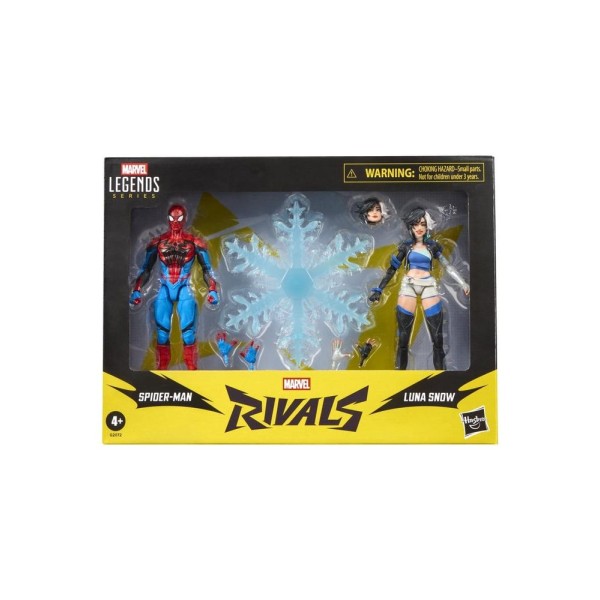 Figura hasbro marvel rivals spider - man & luna snow