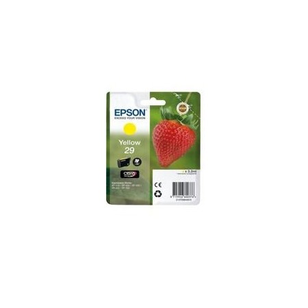 Cartucho tinta epson 29 c13t29844012 amarillo xp235 - xp332 - xp3357xp4327xp435 -  fresa
