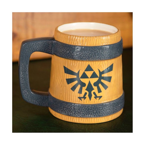 Taza paladone zelda barril escudo hyrule 450ml