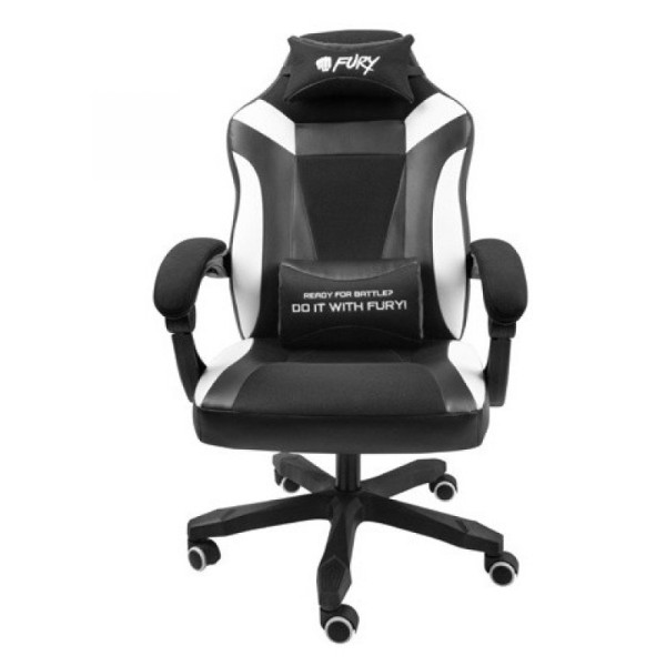 Silla gaming fury avenger m negra - blanca