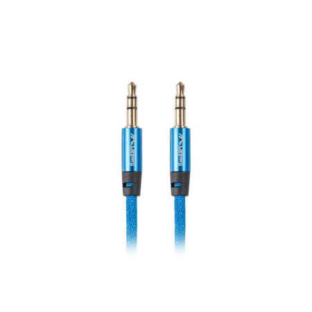 Cable estereo lanberg jack 3.5mm macho - jack 3.5mm macho 1m azul