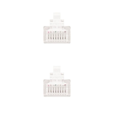 Cable de Red RJ45 UTP Nanocable 10.20.0101-W Cat.5e/ 1m/ Blanco