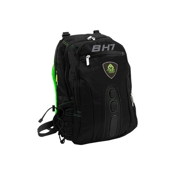 Mochila keep out bk7 gaming verde asas y respaldo acolchados  - base antiarañazos