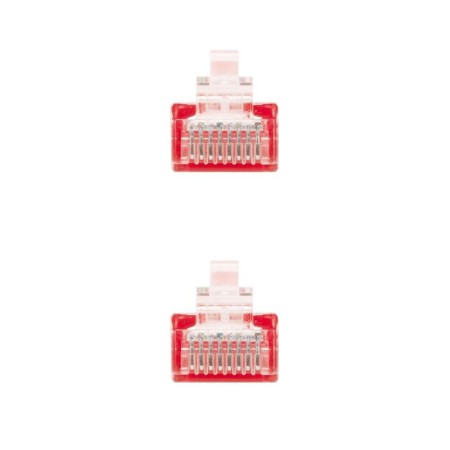 Cable de Red RJ45 UTP Nanocable 10.20.0400-R Cat.6/ 50cm/ Rojo