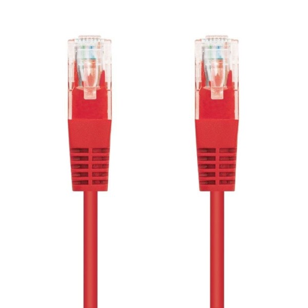 Cable de Red RJ45 UTP Nanocable 10.20.0401-R Cat.6/ 1m/ Rojo