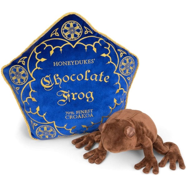 Peluche the noble collection harry potter rana de chocolate  cojin