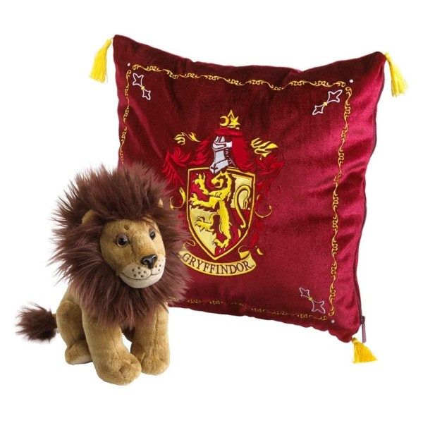 Peluche pack the noble collection harry potter leon mascota gryffindor  cojin gryffindor