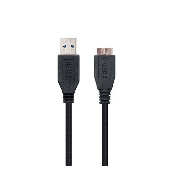Cable usb tipo a 3.0 a micro usb tipo b 3.0 nanocable 1m negro macho - macho