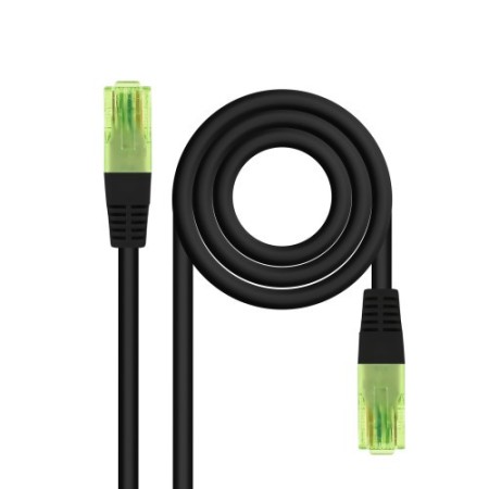 NANOCABLE CABLE RED CAT.6 UTP AWG26 CCA, NEGRO, 7 M