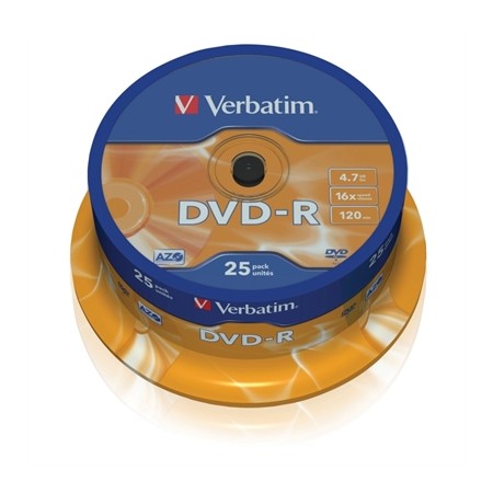 Verbatim dvd - r 4.7gb 16x tarrina 25uds