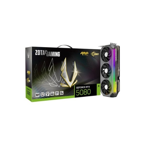 Tarjeta grafica zotac rtx 5080 amp extreme 16gb gddr7 256 bits