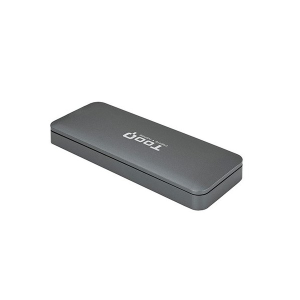 Caja externa tooq tqe - 2281g para ssd m.2 usb tipo c gris